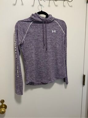 Under Armour Purple Heathered Long Sleeve Hoodie size XS